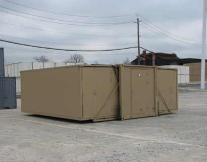 Mobile Technical Shelter setup on site